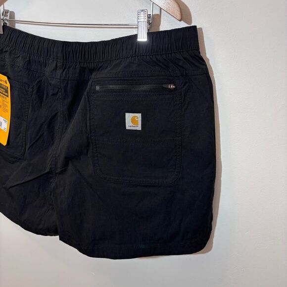 Carhartt Women’s Force Relaxed Fit Ripstop Shorts NEW size XL/16-18 Black - Picture 6 of 15